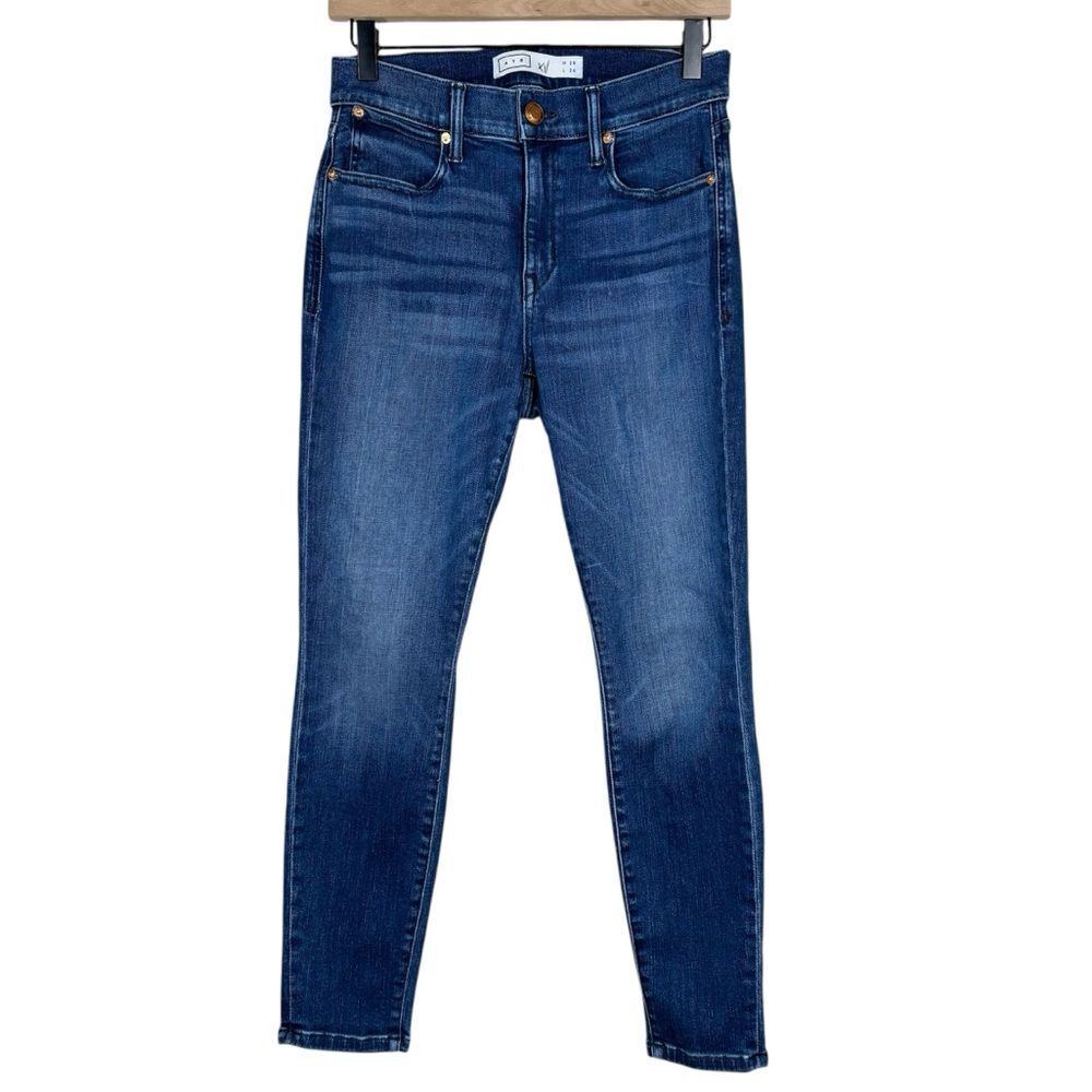 AYR The Chiller Mid-Rise Jeans Medium Wash Slim Skinny Women's Size 28x26